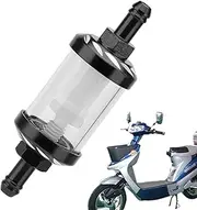 Huayeex Motorcycle Petrol Filter Cup,Cleanable Filter with See-through Oil Volume - Petrol Oil Filter, Replacement Filter Cup for Motorcycle ATV Scooter