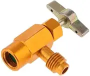5xAlloy R134a R134 Interdynamics DV-134 CAN TAP Dispensing Valve Opener 1, Gold, 6 Pcs