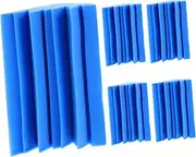 FUNOMOCYA 5pcs Wedge Sound Absorbing Panels Acoustic Absorption Sponge for Music Podcasts Home Theaters Reduces Echoes Reverberation Breathable Easy to Install