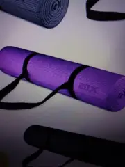 XN8 Exercise Yoga Mat 1/4" High Density Non Slip Extra Thick Fitness Mat PURPLE