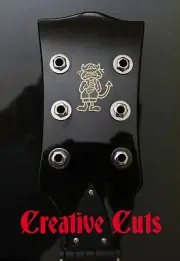 AC/DC Angus Young Custom Solid Body Guitar Headstock Logo Vinyl Sticker Decal