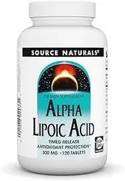 Source Naturals Alpha Lipoic Acid, 300mg, 120 Tablets