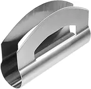 BEBEMOKO 1pc Stainless Steel Salad Cutter Dual Sided Vegetable Chopper for Effortless Slicing Resistant Kitchen Tool for Salad Preparation and Meal Prep