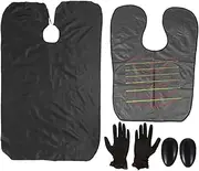 VINTORKY 4Pcs Hair Coloring Kit Durable Dyeing Cape Gloves Ear Covers Practical Tools for Hair Tinting and Haircuts for Salon and Home Use