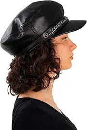 [Mumcu's Leather - Leather Wants To Be Mumcu's] Mumcu's Leather Women Newsboy Fiddler Cap Fisherman Captain Sailor Hat