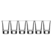 6pc Tempa Quinn 45ml Shot Glasses Drinking Set Party Liquor Drinkware Cup Clear