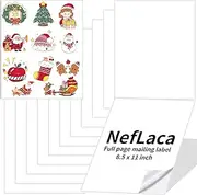 Mailing Label,Address Labels 1-UP,NefLaca White Shipping Labels,Adhesive Shipping Labels,30 Sheets in Total(8.5"x 11"),Printable White Sticker Paper for Laser & Inkjet Printers.(30 Labels)