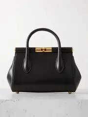 [Dolce & Gabbana] Dolce & Gabbana - Marlene Day Mini Leather Tote - Black - One size One size Black