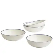 Gordon Ramsay Maze by Royal Doulton Set of 4 Cereal Bowls Denim Line - Robins Kitchen