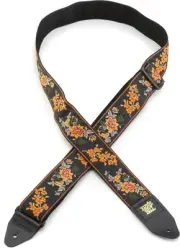 Ernie Ball Jacquard Guitar Strap - Tangerine Blossom (5-pack) Bundle