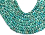 [Jaipur Gems Mart] AAA Chrysocolla 5mm-7mm Faceted Rondelle Beads ~ Natural Chrysocolla Semi Precious Gemstone Rondelle Loose Beads for Jewelry Making ~ 16" Strand