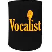 Alcohol Stubby Holder - Vocalist Singer - Funny Novelty Birthday Gift Joke Beer Can Bottle