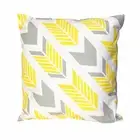 Yellow Arrows Outdoor Cushion - 45cm Decorative Plush Pillow Includes Insert