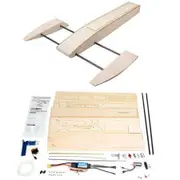 B061 B068 DIY RC Speed Boat Kit Wooden Sponson Outrigger Shrimp ModelB061