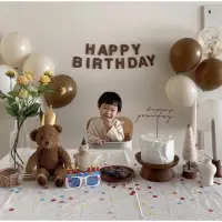 在飛比找蝦皮購物優惠-生日氣球（白happy birthday 咖啡happy b