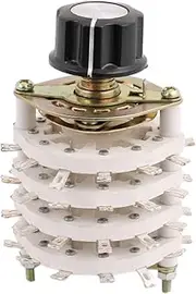 KCT (Control electrical) 11 Pole Throw 6mm Shaft Band Channel Rotary Switch Selecter (22ry380qf310) Cap
