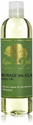 12 oz PREMIUM 100%PURE BORAGE SEED OIL 20% GLA ORGANIC NATURAL COLD PRESSED