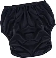 Incontinence Adult Cloth Diaper,Soft,Reusable, Elastic Diaper Pants, Undewears for Disabled Elderly Woman and Man, Black S