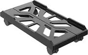 zolyet Adjustable Computer Stand with Wheels Mobile PC Case Holder for Home and Office Height-Increasing Desktop CPU Stand Black