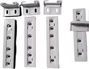 4Set Integrated Fridge Door Plastic Mounting Bracket Fixing Slide Kit for Freezer Refrigerator Door Shelf Rail for Refrigerator