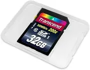 Transcend 32GB SDHC Class 10 Flash Memory Card Up to 30MB/s (TS32GSDHC10)
