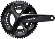 Shimano 105 FC-R7000 105 Double chainset, HollowTech II 172.5 mm 50 / 34T, Black