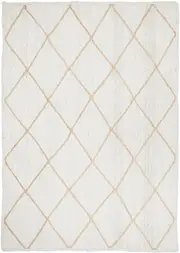 Noosa Diamond White Jute Rug