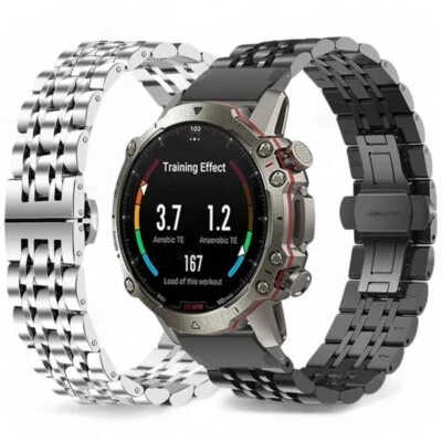 Quickfit Watch Metal Strap For Garmin 26 22mm Fenix 7S 7x 7 6S Stainless Steel