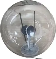 25cm Spherical Transparent Cover Two 18cm 3D Holographic Advertising Machines, 360 Degree Hanging Festival Advertising Display