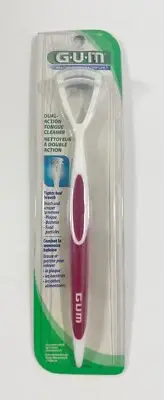 GUM Tongue Brush & Scraper Combo Cleaner (NEW SEALED)