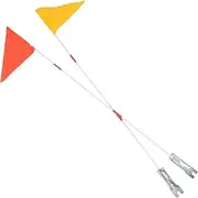 PAMINGONO Fiberglass Flagpole for Children's Bike Safety Flags for Atv Bike Trailer Flags Cycling Safety Kit