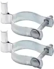 2 Pack Chain Link Fence Frame Gate Post Male Hinge with Bolts and Nuts (2-3/8 In