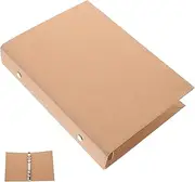 HOODANCOS Vintage Binder Cover Hard Scrapbook Shell for School Aesthetic Easy to Use Loose Leaf Notebook Protector for Journals Planners and Study Notes