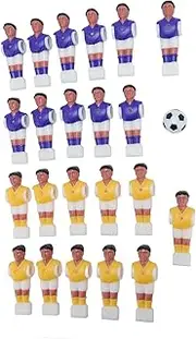 Foosball Men Replacement, Table Soccer Ball Player Replacement Parts, Soccer Table Football Players 22 Pieces Compatibility for Foosball Game Accessories