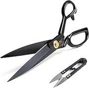Dressmaking Scissors 30.5 cm - Dressmaking Scissors for Cutting Fabric, Clothing, Leather, Right Handed Black (Black)
