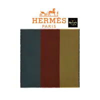 在飛比找蝦皮購物優惠-EUstore現貨►Hermes愛馬仕三色方巾120圍巾ca