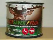 PLOT SAVER PLUS electric wire Deer Barrier YELLOW BLACK Fence Ribbon 3/4" 840'