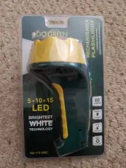 Go Green LED Rechargeable Flashlight