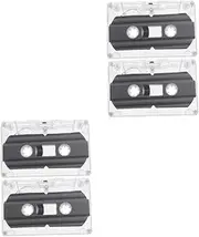 KICHOUSE 4 Pcs Audio Cassette Tape 30 Min Recording Capacity Substitute for Broken or Worn Out Cassettes