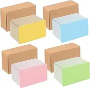 UTHCLO 4 Boxes Multi Color Paper Cards Blank Business Message Cards for DIY Crafts Learning Study Smooth Writing Thick Paper No Ink Bleed