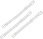 Bra Strap Clips Holder Hide Conceal Straps RAZOR Racer Back White Set of 3