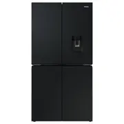 Haier 623 Litre Quad Door Refriderator Plumbed Ice & Water - Black