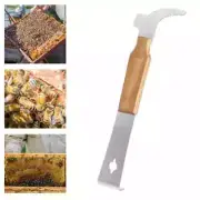 Beekeeping Bee Hive Tools J Type With Wooden Handle Cut Honey Knife Scraper