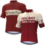 IN STYLE TUSCANY LOVERS 騎行服紅色自行車服 GRAVEL 自行車穿短袖上衣