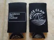 beer jacket Koozie White Claw Can Holder Insulated Neoprene Cooler Sundance Film