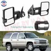 Chrome Power Heated Dynamic Signal Tow Mirrors For 03-06 Chevy GMC Sierra 1500