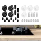 4x Gas Stove Knobs Cooktop Control Knobs for Cooktop Burner Home Use Dorm