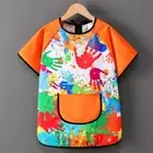 Drawing Dressing Short-sleeved Painting Apron Easy Clean Kitchen Apron