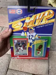 1990 Ace Novelty NFL Football MVP Pin Buffalo Bills Cornelius Bennett MOC NIP