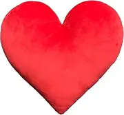EvZ Emoji Heart Emoticon Cushion Stuffed Plush Soft Pillow, Official Certified, 32cm Red